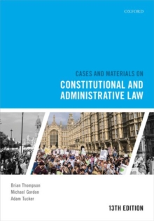 Image for Cases & materials on constitutional & administrative law