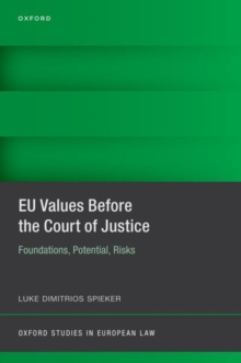 Image for EU Values Before the Court of Justice
