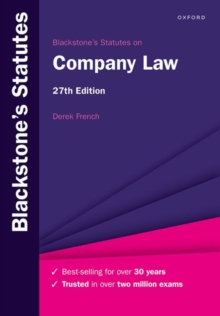 Image for Blackstone's Statutes on Company Law