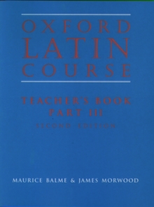 Image for Oxford Latin coursePart 3: Teacher's book