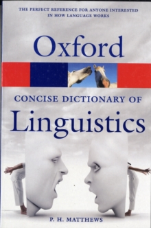 Image for The concise Oxford dictionary of linguistics