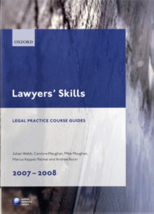 Image for Lawyers' Skills 2007-2008