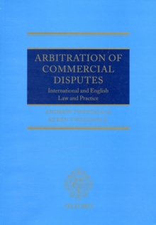 Image for Arbitration of commercial disputes  : international and English law and practice