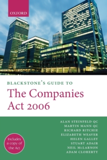 Image for Blackstone's guide to the Companies Act 2006