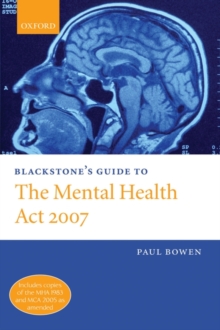 Image for Blackstone's guide to the Mental Health Act 2007