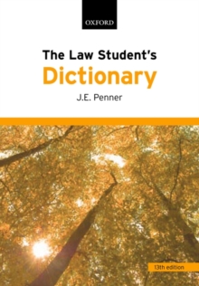 Image for The law student's dictionary