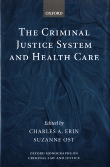 Image for The criminal justice system and health care