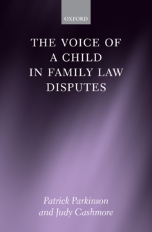 Image for The voice of the child in family law disputes