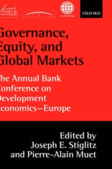 Image for Governance, equity, and global markets  : the annual bank conference on development economics - Europe