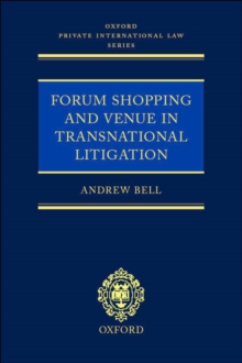 Image for Forum Shopping and Venue in Transnational Litigation