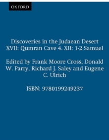 Image for Discoveries in the Judaean Desert XVII: Qumran Cave 4. XII