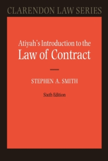 Image for Atiyah's introduction to the law of contract