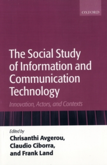 Social Study of Information and Communication Technology