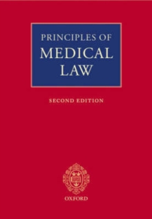 Image for Principles of Medical Law