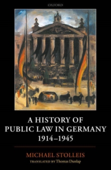 History of Public Law in Germany 1914-1945
