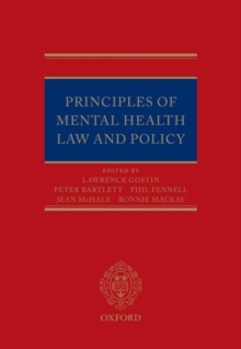 Image for Principles of mental health law and policy