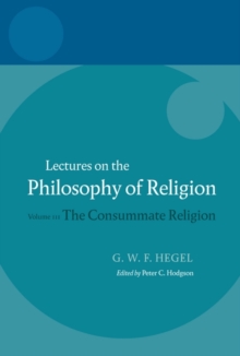 Hegel: Lectures on the Philosophy of Religion
