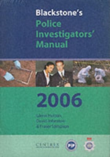 Image for Blackstone's Police Investigator's Manual and Workbook Pack 2006