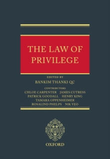 Image for The law of privilege