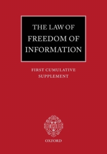 Law of Freedom of Information: First Cumulative Supplement
