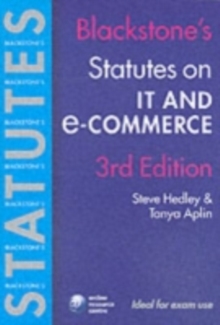 Image for Blackstone's Statutes on IT and E-commerce