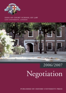 Image for NEGOTIATION 2006/7