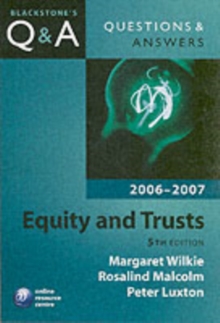 Image for Equity and Trusts 2006-2007