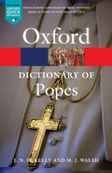 Image for A dictionary of popes