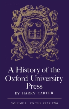 Image for A History of the Oxford University Press