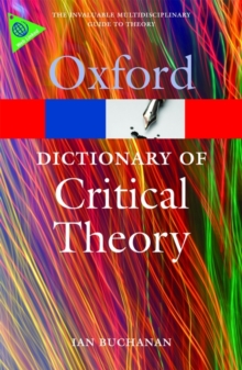 Image for A dictionary of critical theory