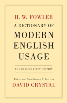 Image for A Dictionary Of Modern English Usage