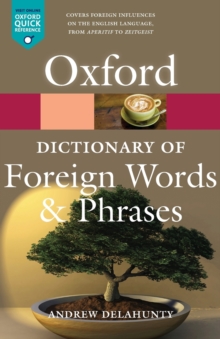 Image for Oxford dictionary of foreign words and phrases