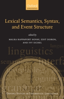 Lexical Semantics, Syntax, and Event Structure