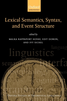Lexical Semantics, Syntax, and Event Structure