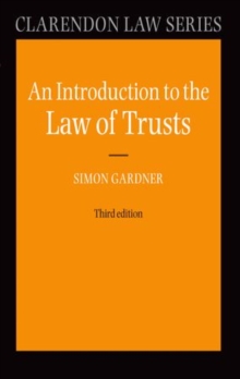 Image for An introduction to the law of trusts