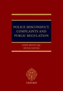 Image for Police misconduct, complaints, and public regulation