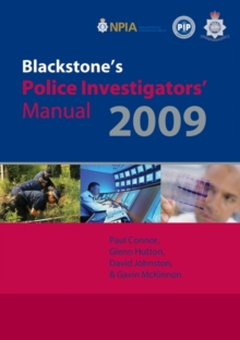 Image for Blackstone's police investigators' manual 2009