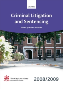 Image for Criminal litigation and sentencing 2008-2009