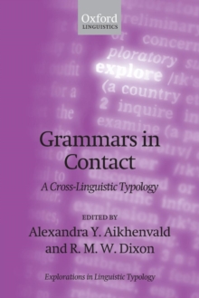 Image for Grammars in contact  : a cross-linguistic typology
