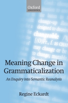 Image for Meaning Change in Grammaticalization