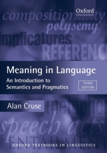 Image for Meaning in Language