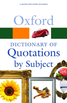 Image for Oxford Dictionary of Quotations by Subject
