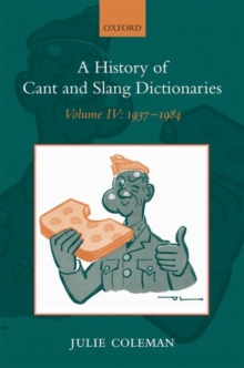 History of Cant and Slang Dictionaries