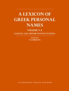 Lexicon of Greek Personal Names