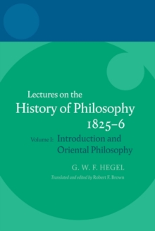 Hegel: Lectures on the History of Philosophy 1825-6
