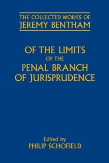 Image for Of the Limits of the Penal Branch of Jurisprudence