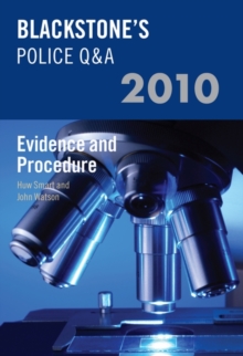 Image for Blackstone's police Q&AVol. 2,: Evidence and procedure 2010