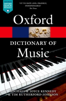 Image for The Oxford Dictionary of Music