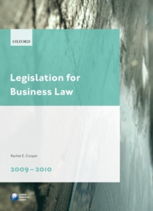 Image for Legislation for Business Law 2009-2010