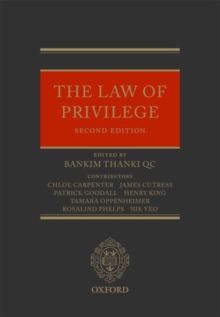 Image for The Law of Privilege